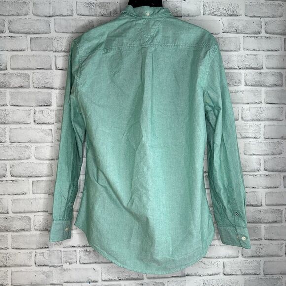 Tommy Hilfiger Custom Fit Teal Button Down Shirt Size Large L - Picture 4 of 6